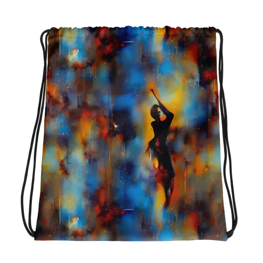 Cobalt Vogue on a Drawstring Bag
