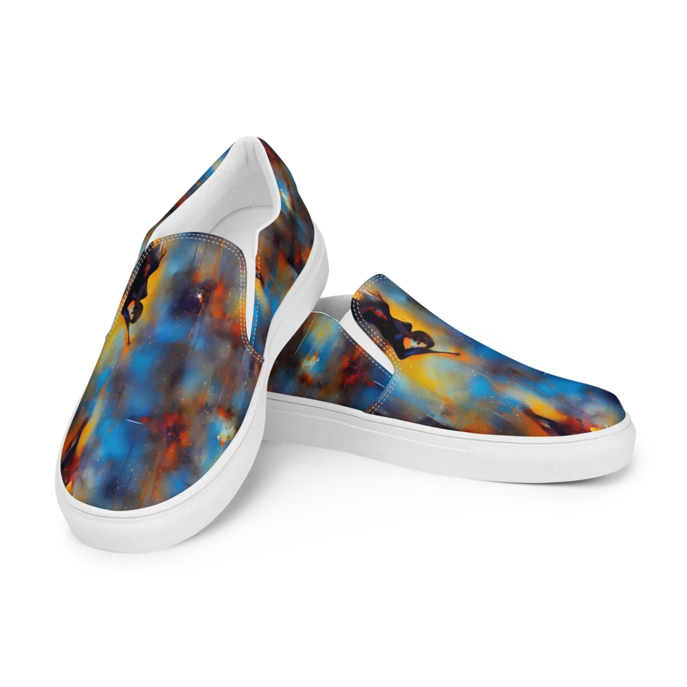 Cobalt Vogue on Women's Slip-On Canvas Shoes — Left Front