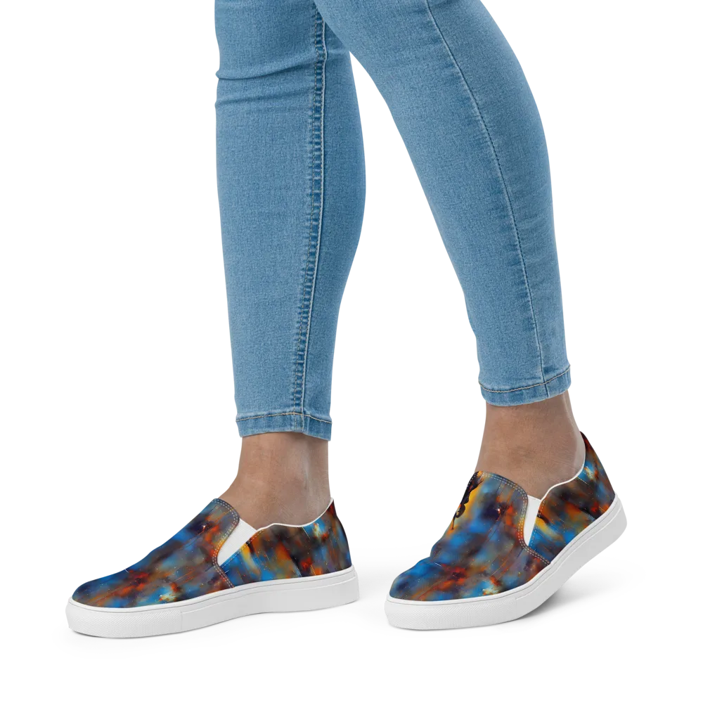 Cobalt Vogue on Women's Slip-On Canvas Shoes — Front