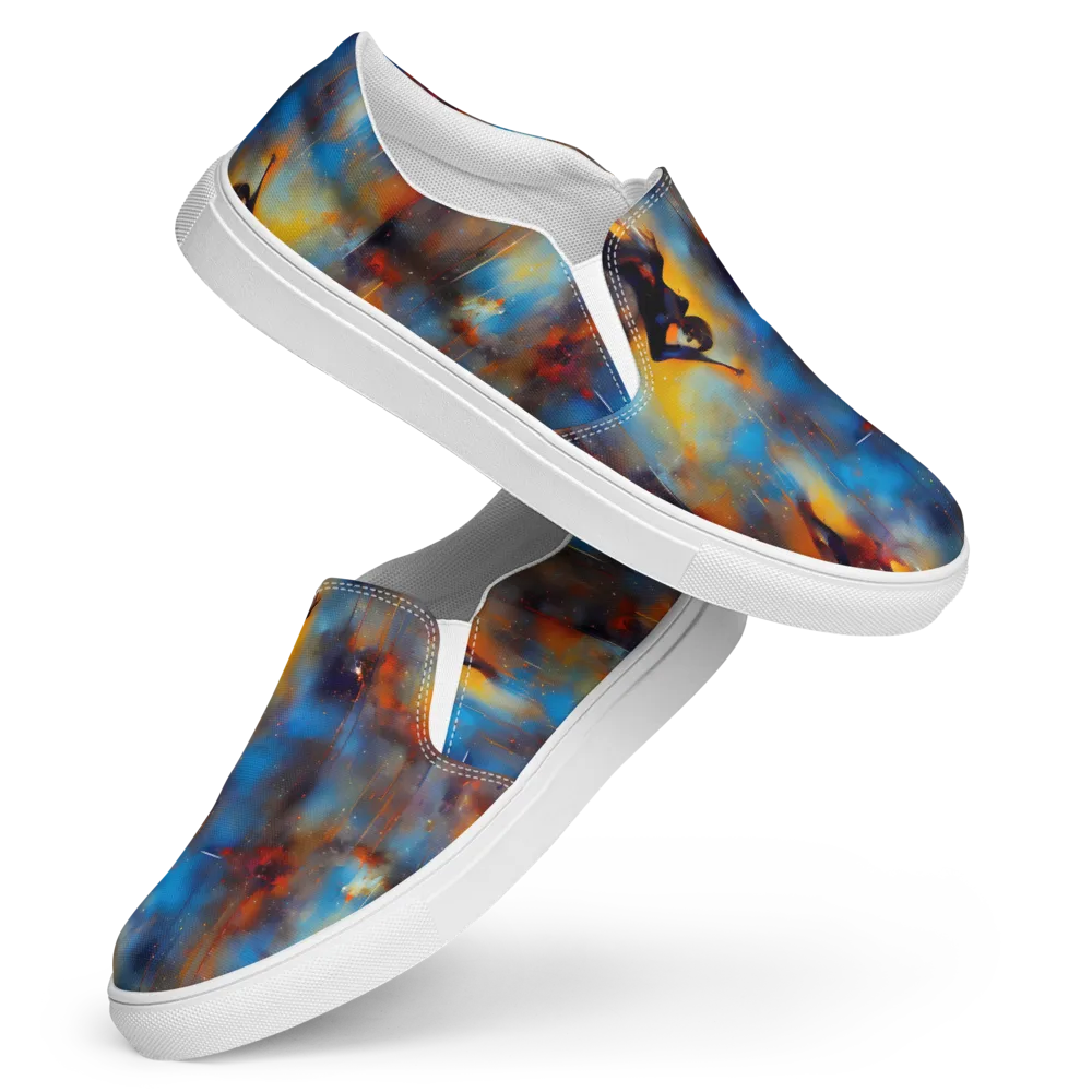 Cobalt Vogue on Women's Slip-On Canvas Shoes — Front
