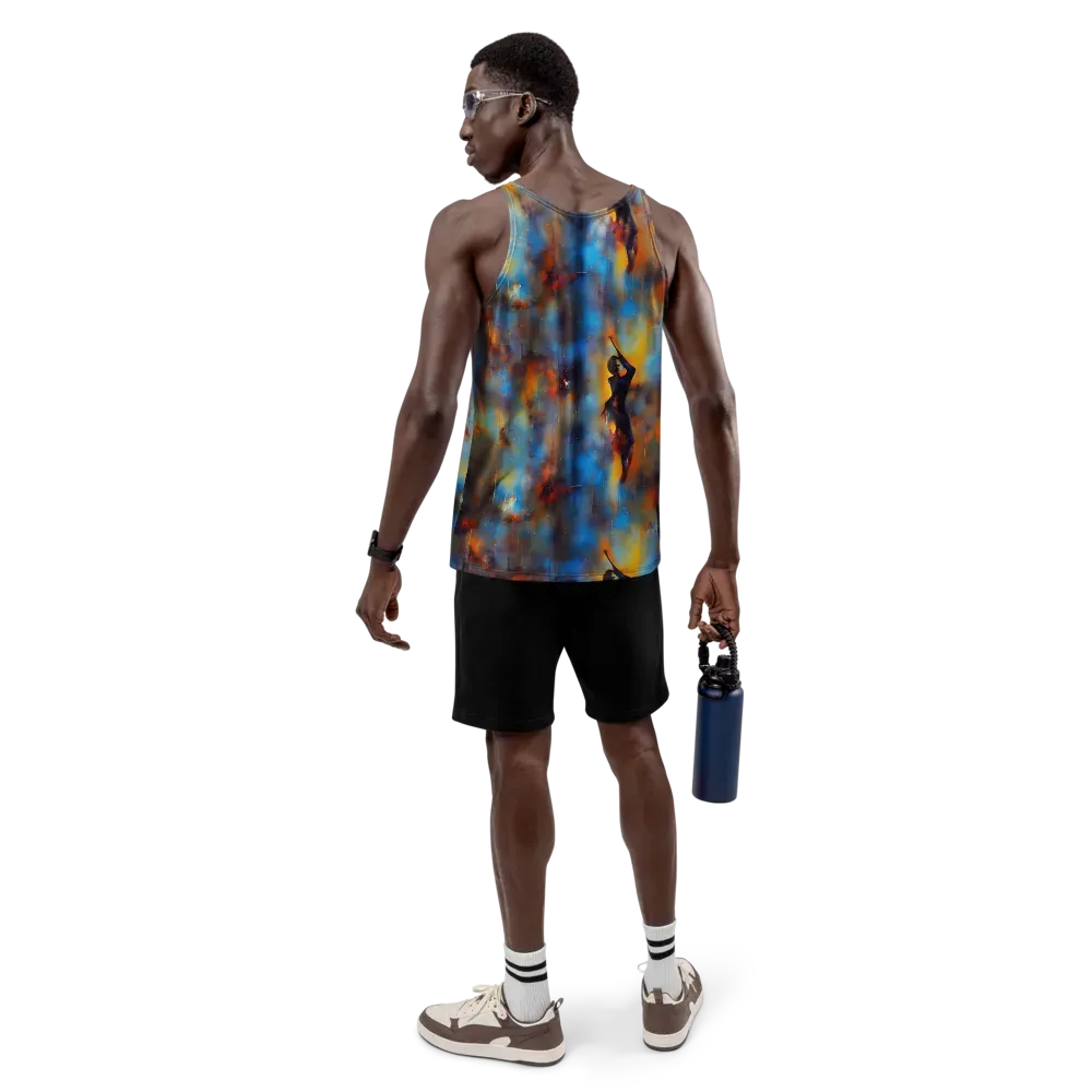Cobalt Vogue on Men's Tank Top — Back