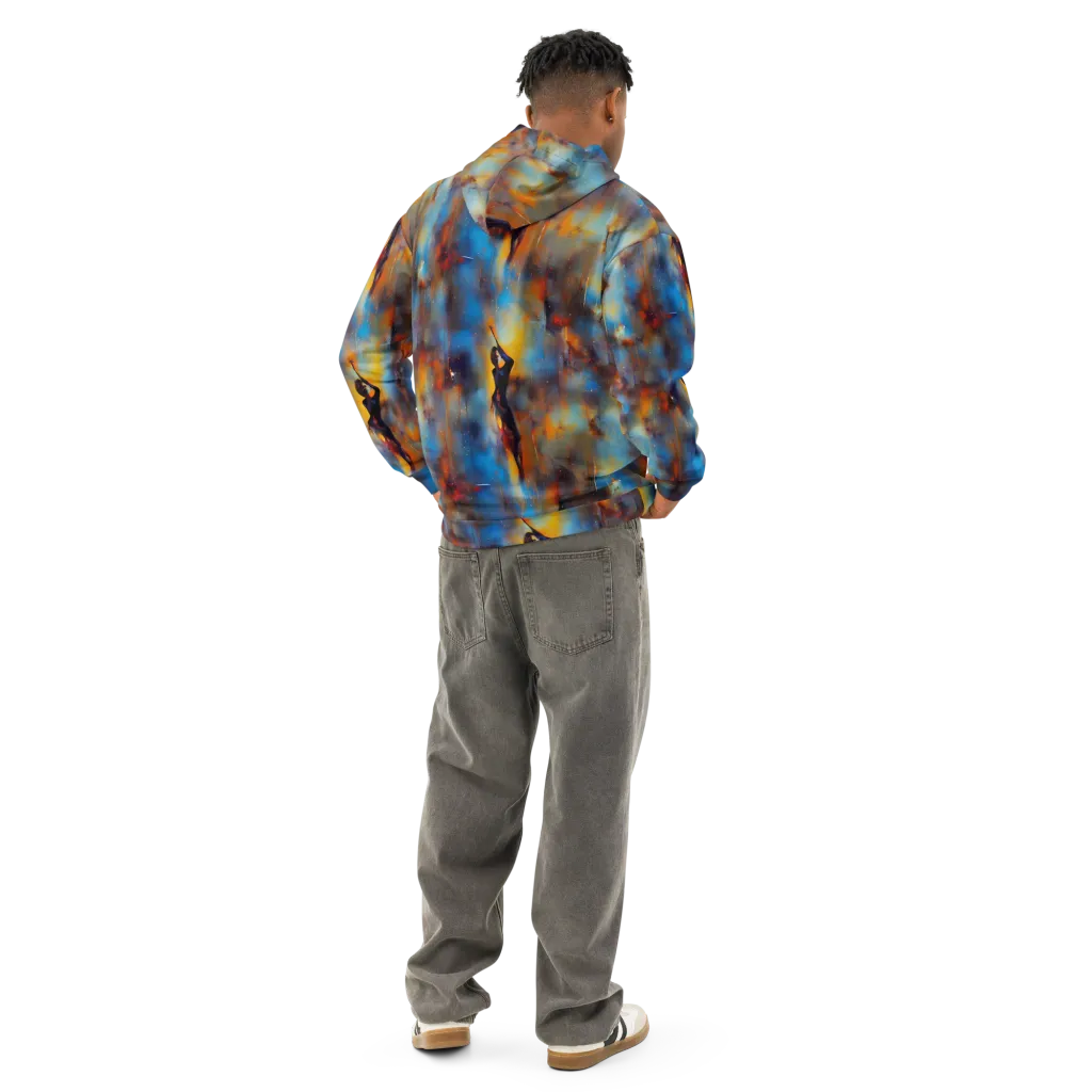 Cobalt Vogue on Cotton Hoodie — Back