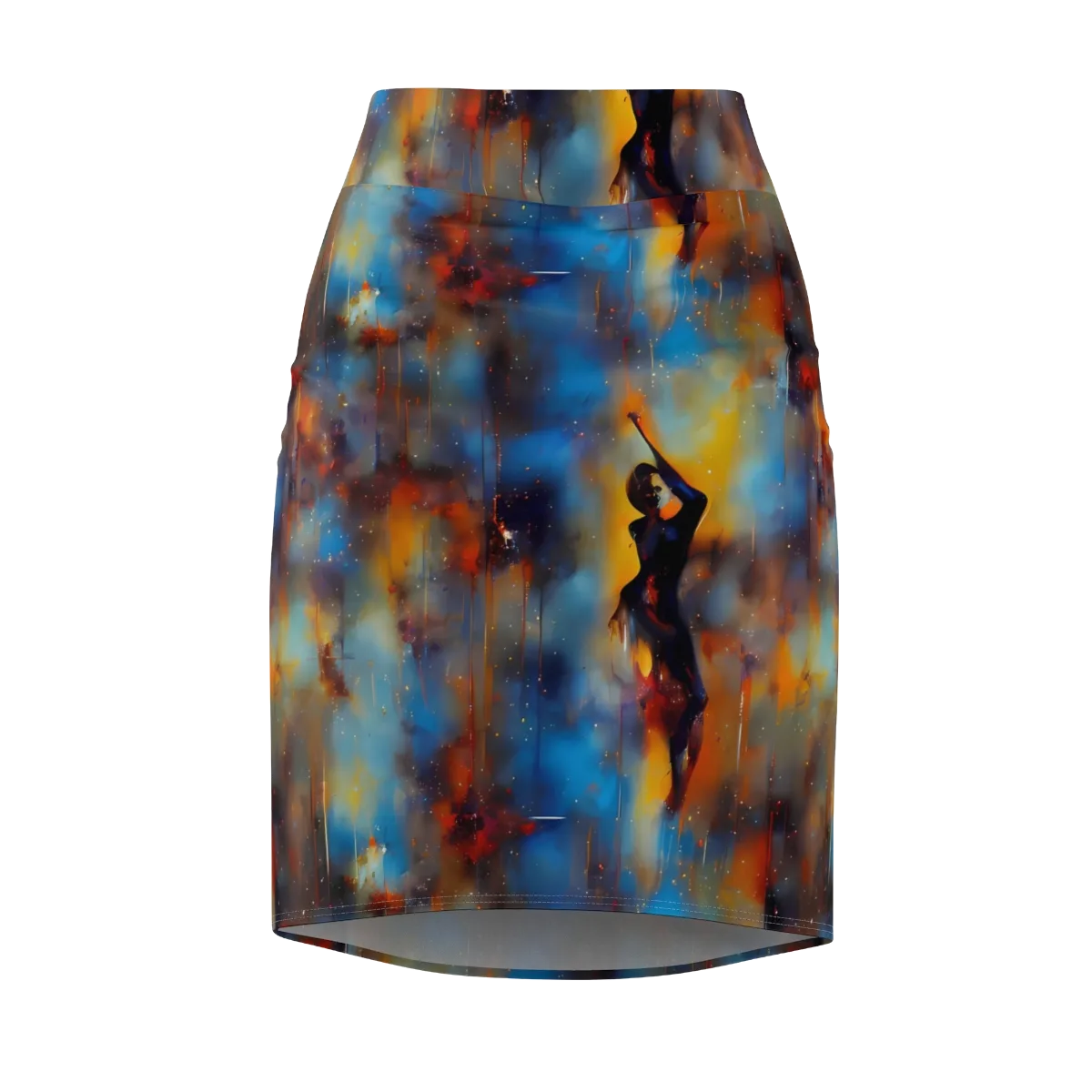 Cobalt Vogue on Pencil Skirt — Front