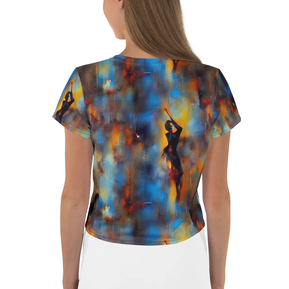 Cobalt Vogue on Crop Tee — Back