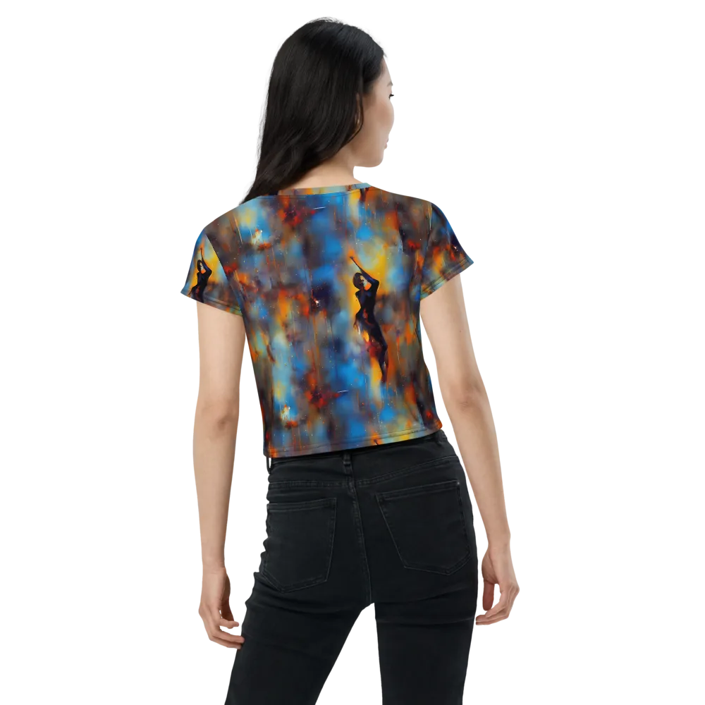 Cobalt Vogue on Crop Tee — Back
