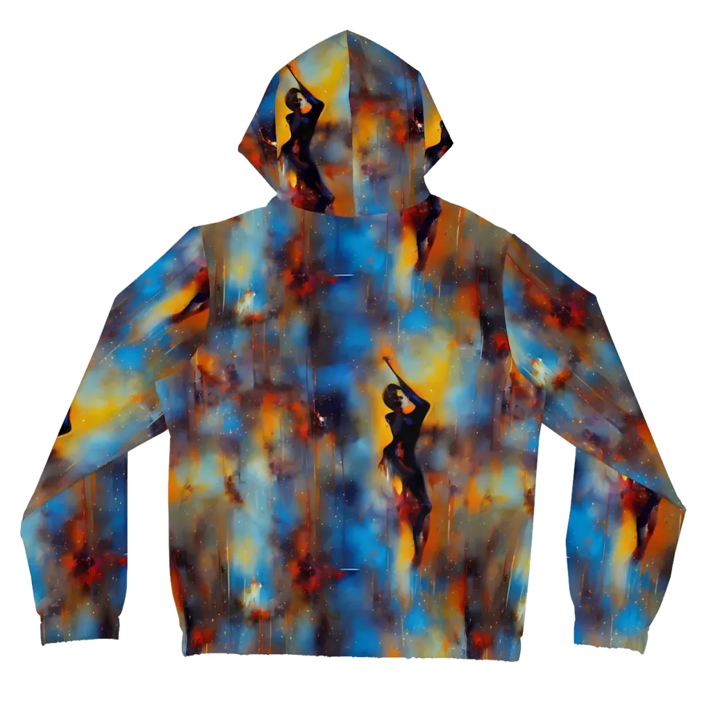 Cobalt Vogue on Women's Full-Zip Hoodie — Back