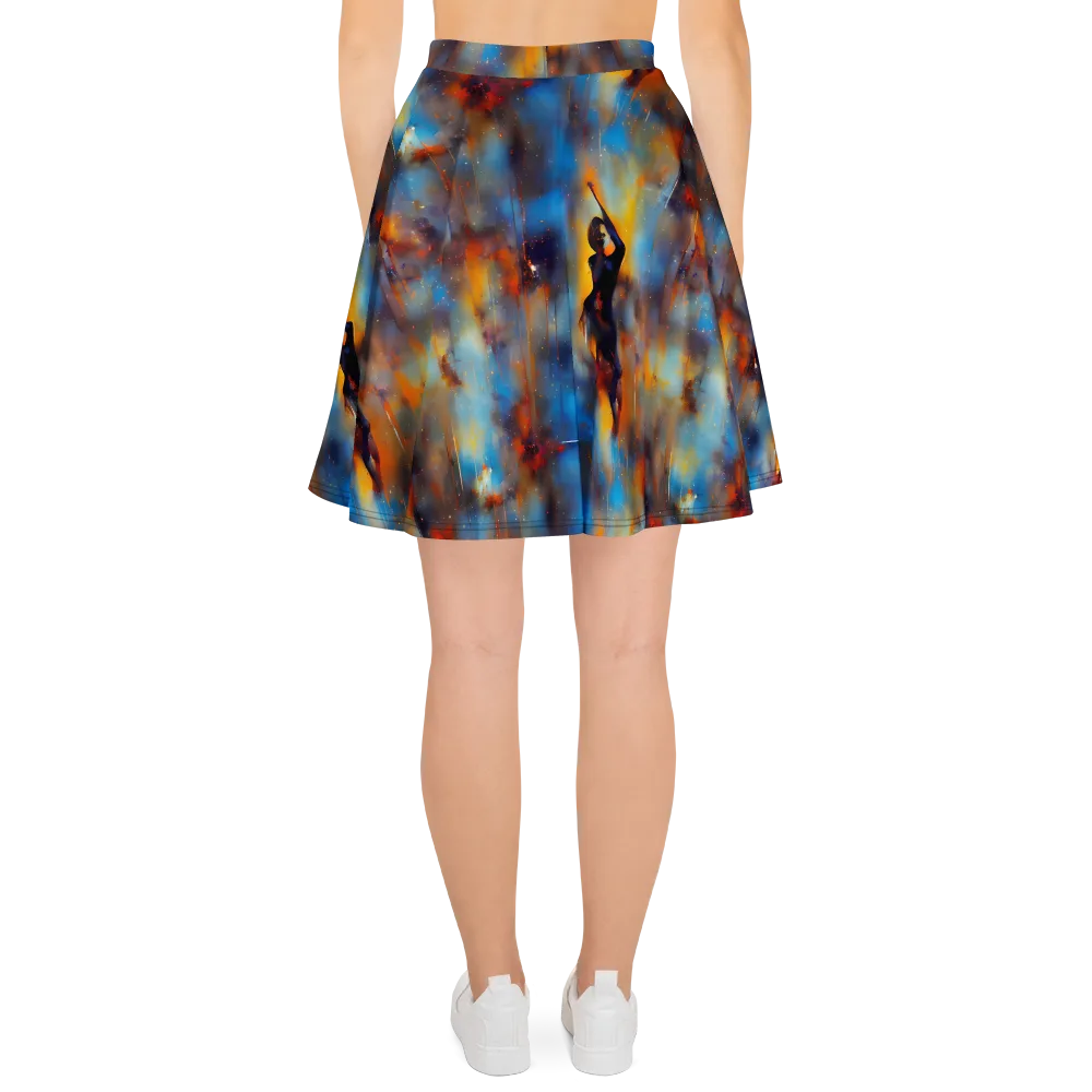 Cobalt Vogue on Skater Skirt — Back