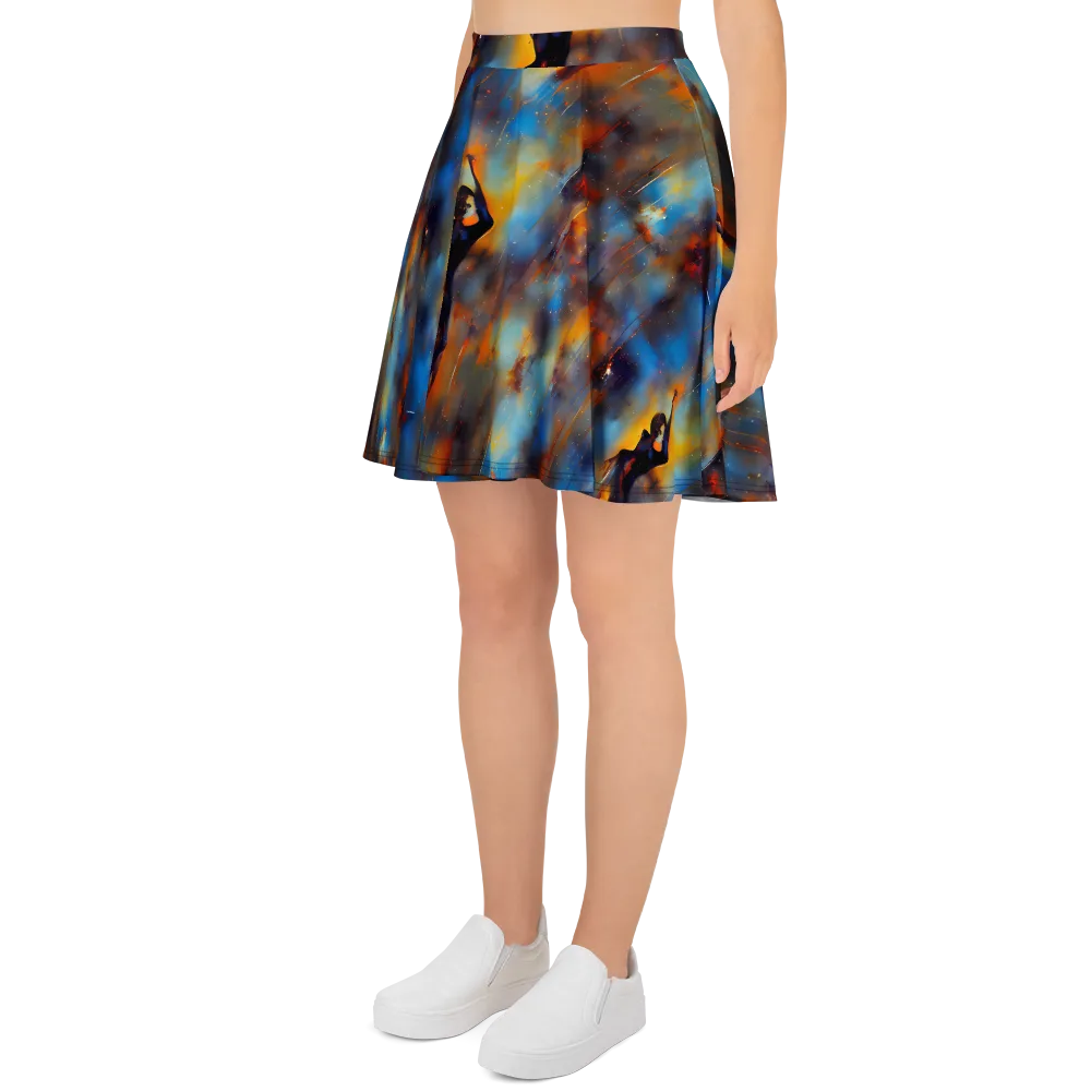 Cobalt Vogue on Skater Skirt — Left