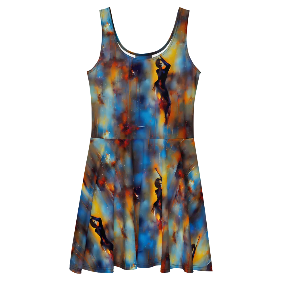 Cobalt Vogue on Skater Dress — Front