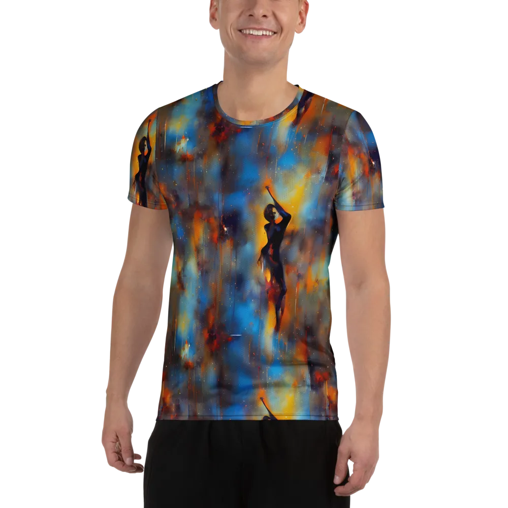 Cobalt Vogue on Men's Athletic T-Shirt — Front