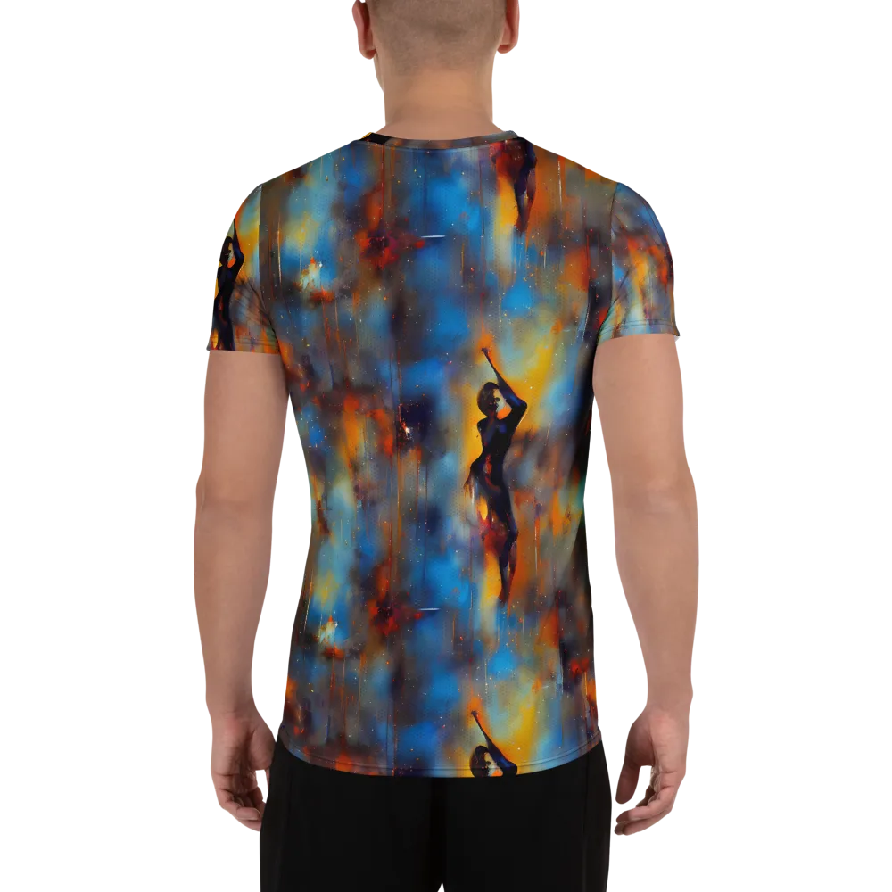 Cobalt Vogue on Men's Athletic T-Shirt — Back