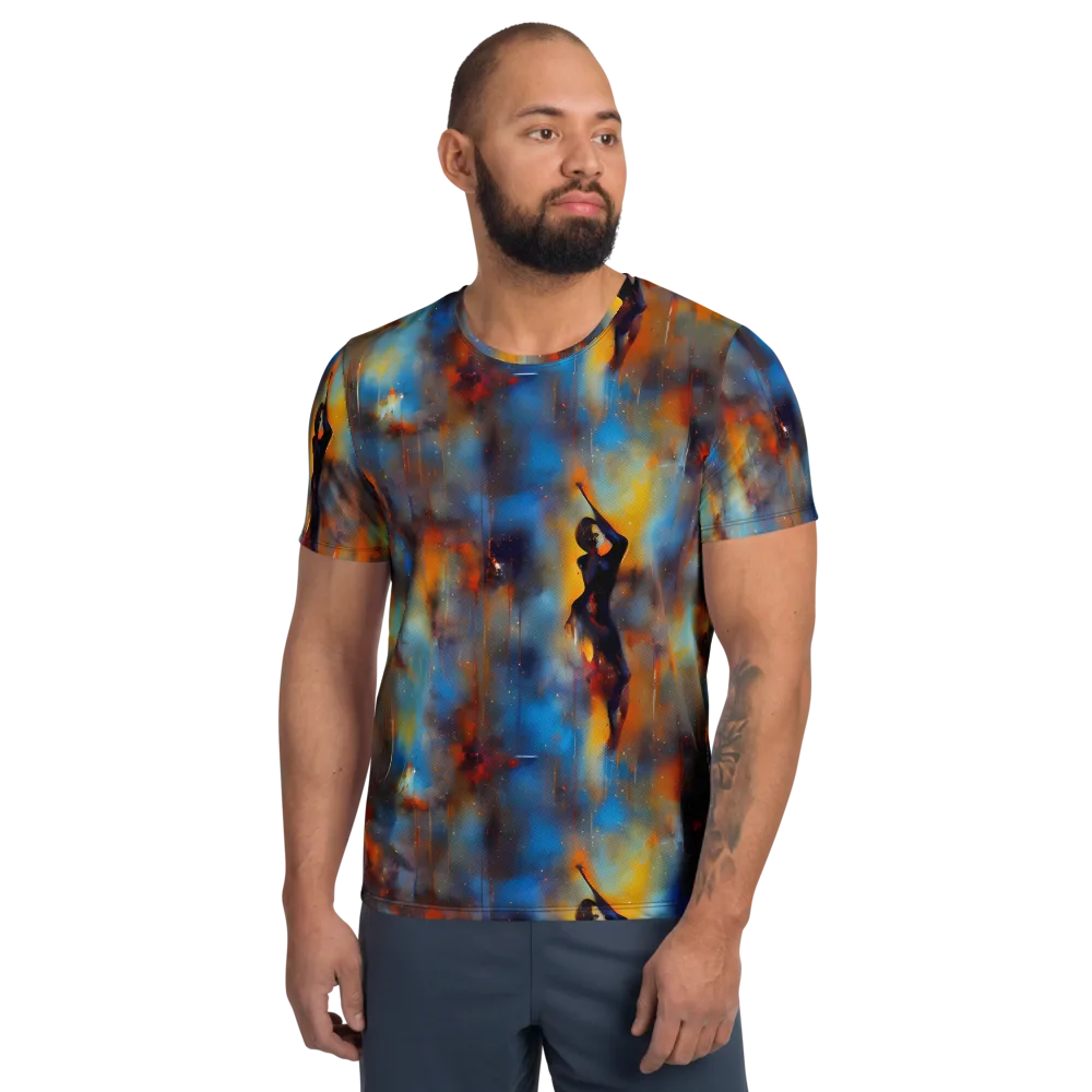 Cobalt Vogue on Men's Athletic T-Shirt — Front