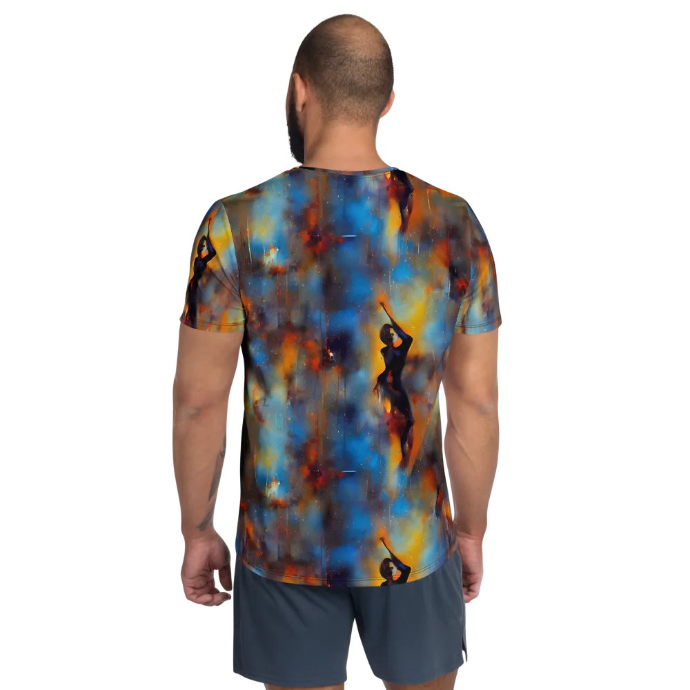 Cobalt Vogue on Men's Athletic T-Shirt — Back
