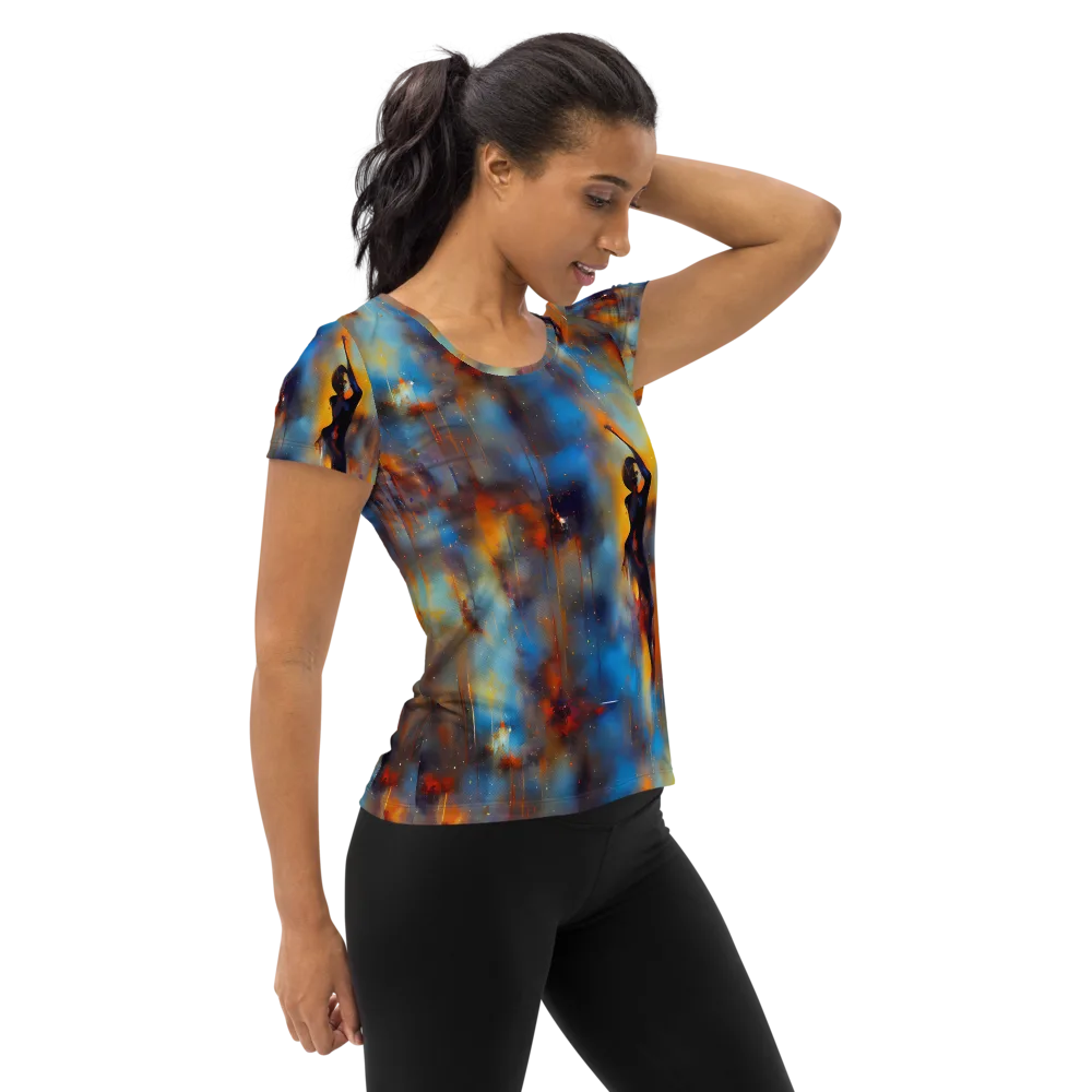 Cobalt Vogue on Women's Athletic T-Shirt — Right
