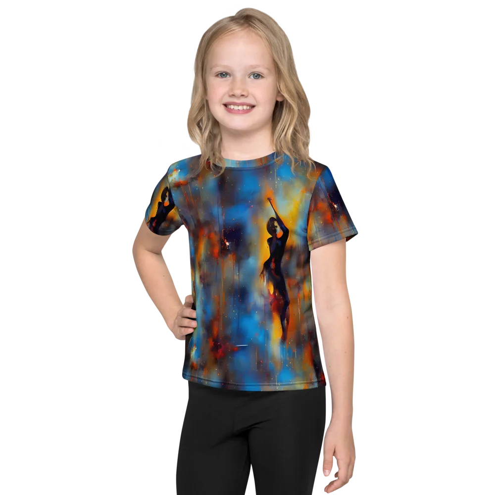 Cobalt Vogue on Kids Crew Neck T-Shirt — Front