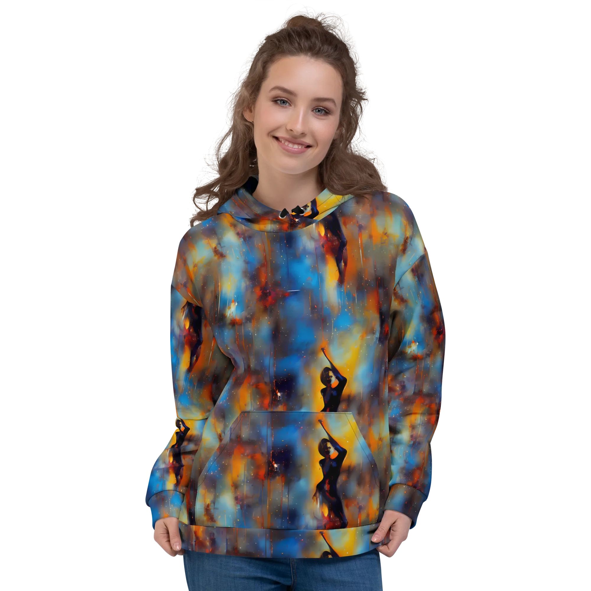 Cobalt Vogue on Hoodie — Front