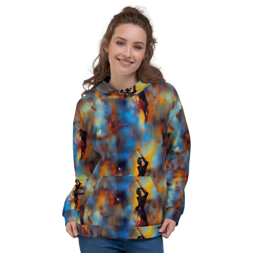 Cobalt Vogue on a Hoodie