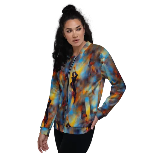 Cobalt Vogue on a Bomber Jacket