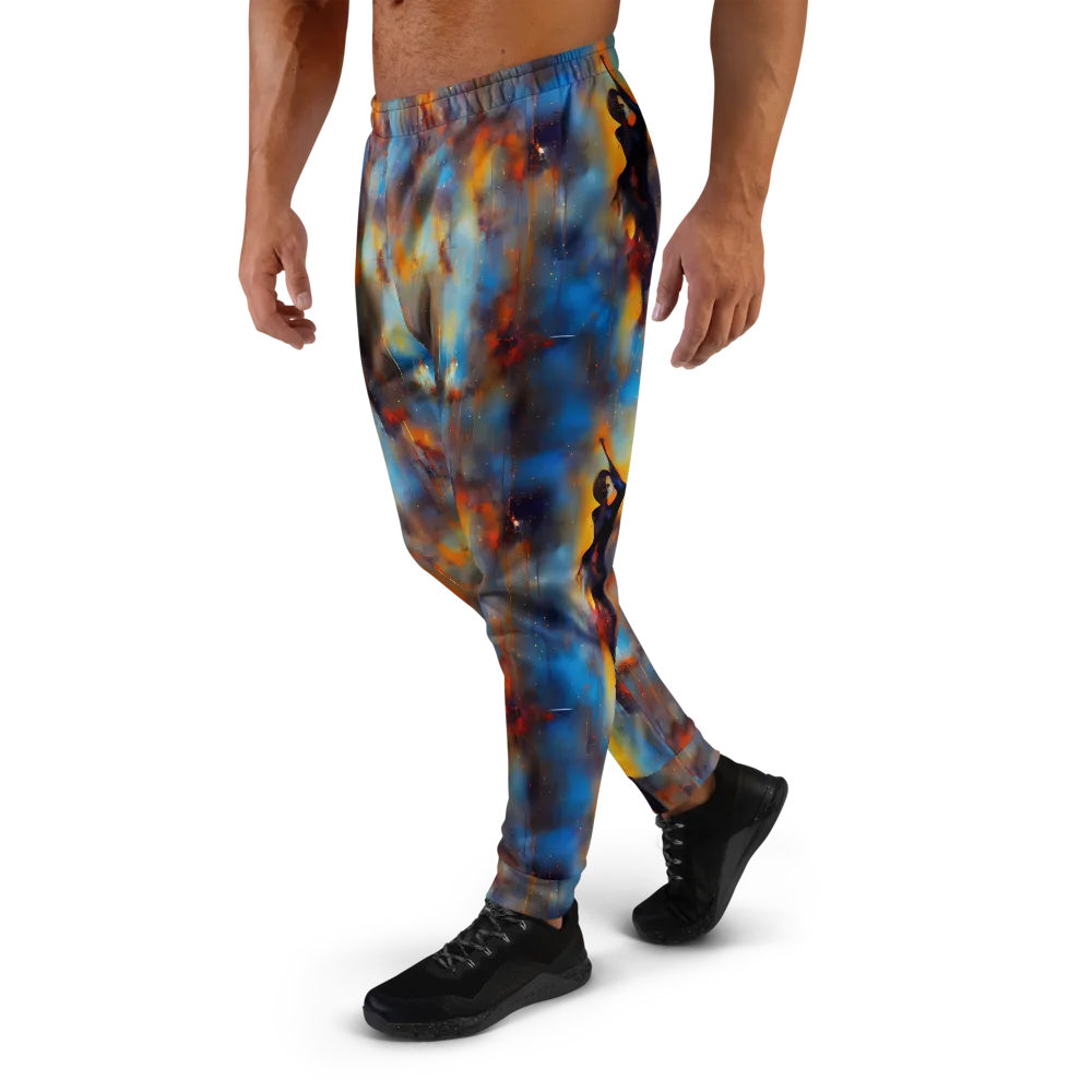 Cobalt Vogue on Men's Joggers — Left
