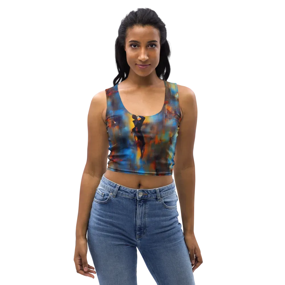 Cobalt Vogue on Crop Top — Front