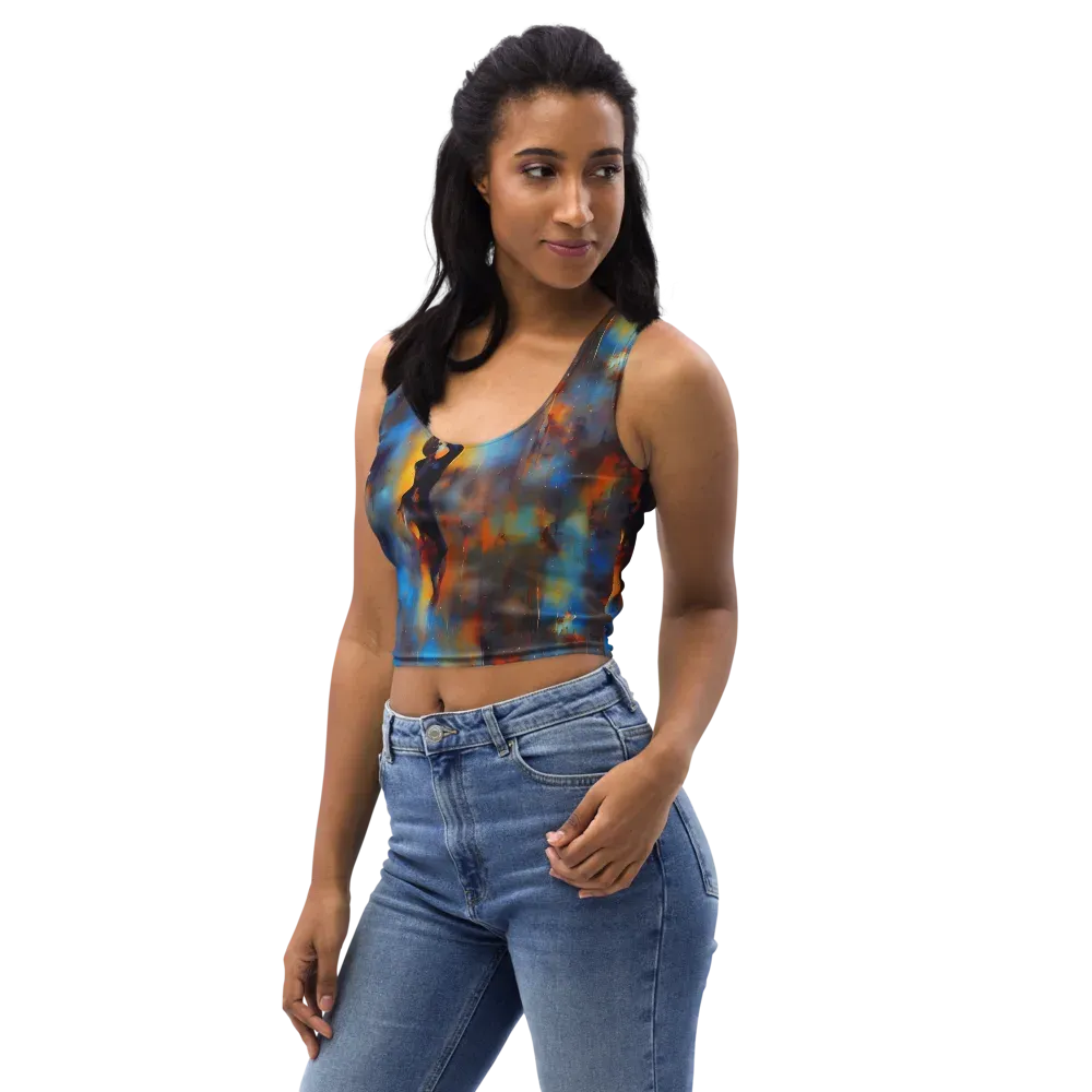Cobalt Vogue on Crop Top — Left Front