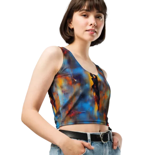 Cobalt Vogue on a Crop Top
