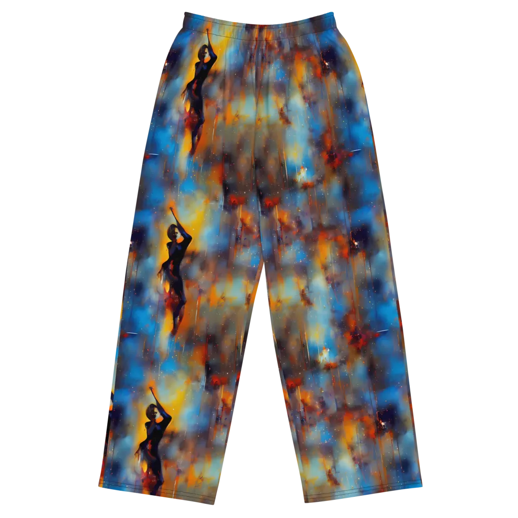 Cobalt Vogue on Wide-Leg Pants — Front