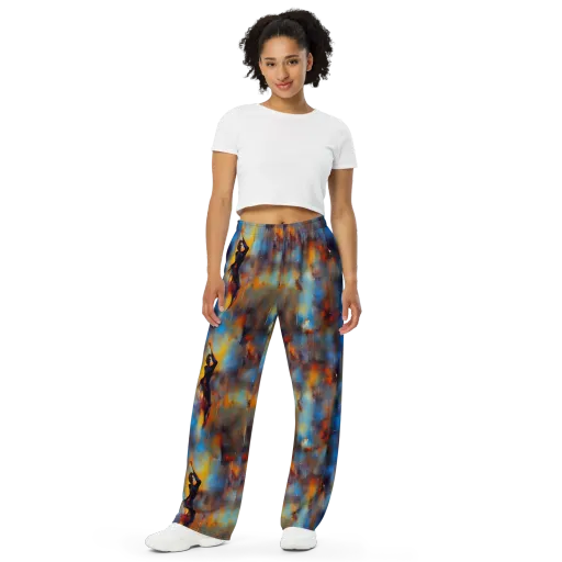 Cobalt Vogue on a Wide-Leg Pants