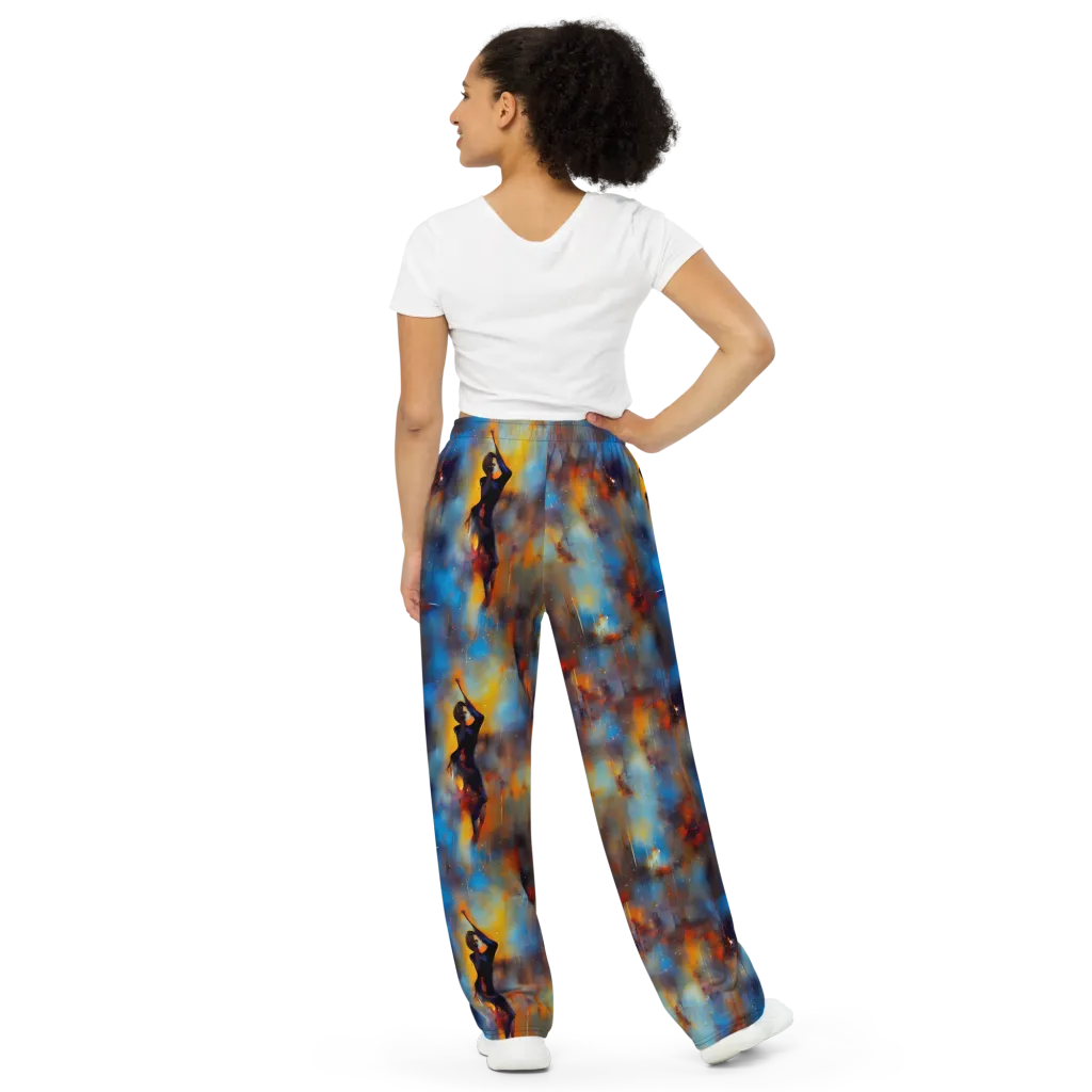 Cobalt Vogue on Wide-Leg Pants — Back