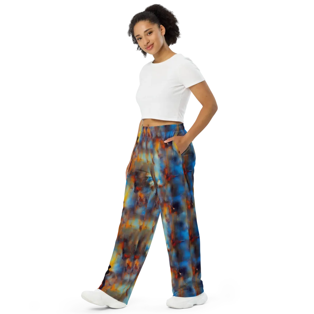 Cobalt Vogue on Wide-Leg Pants — Left Front