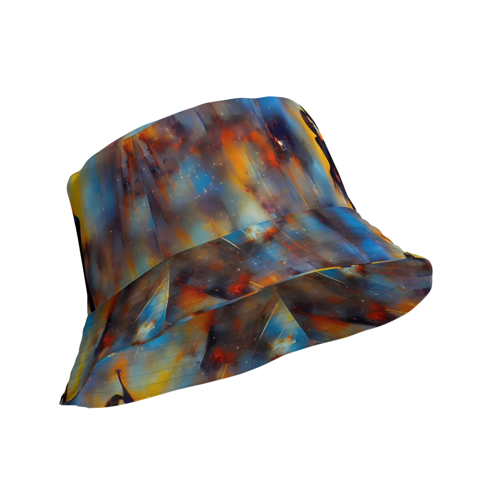 Cobalt Vogue on Reversible Bucket Hat — Product details Outside