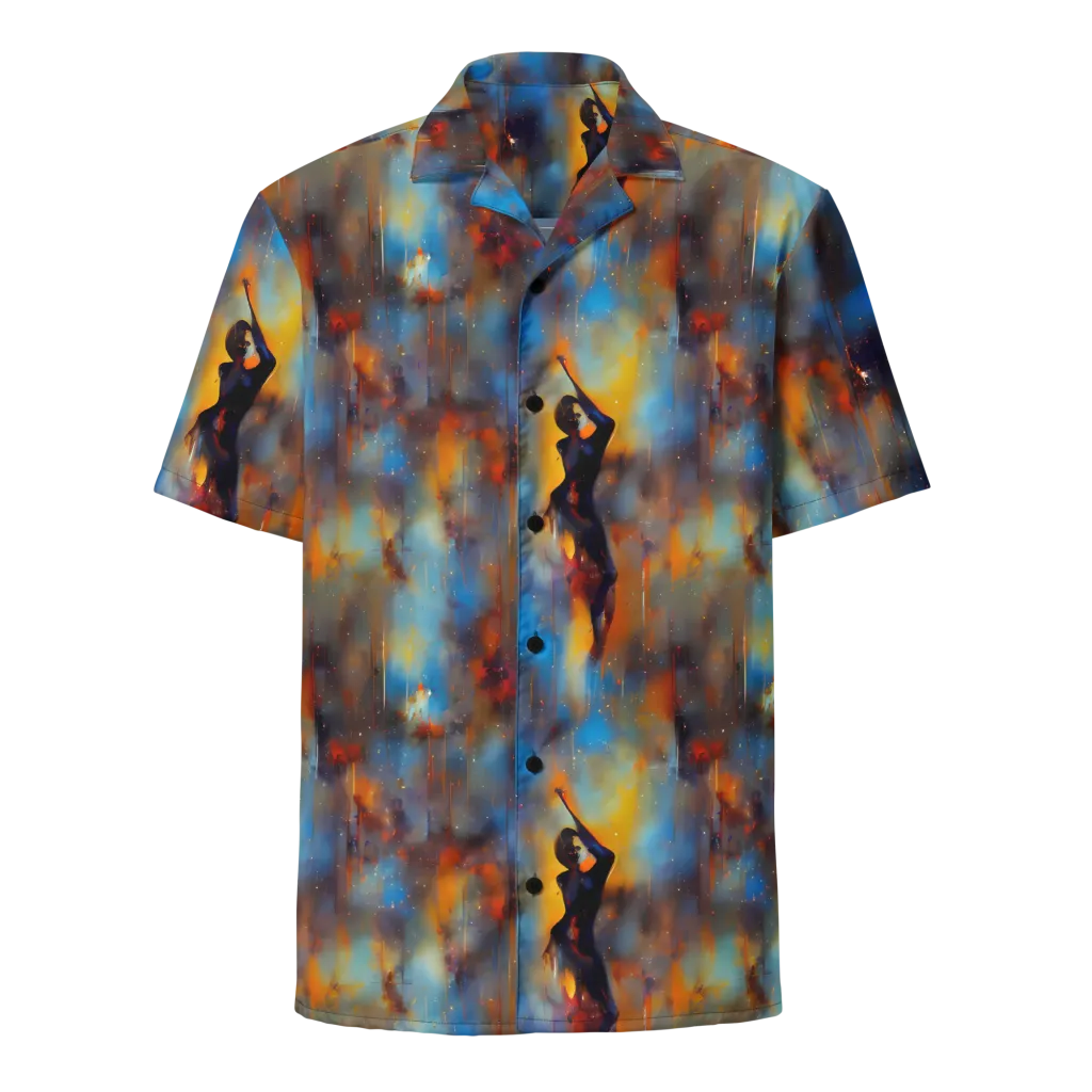 Cobalt Vogue on Button Shirt — Front