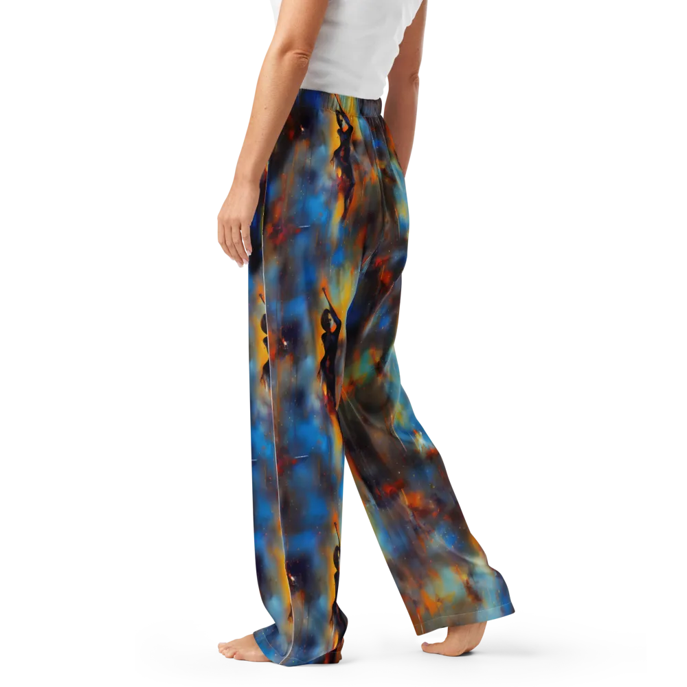 Cobalt Vogue on Women's Pajama Pants — Left
