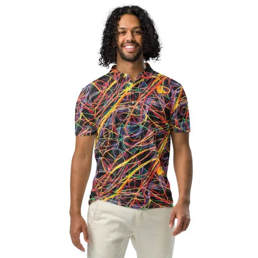 Acconci Twirl on a Men's Slim Fit Polo Shirt