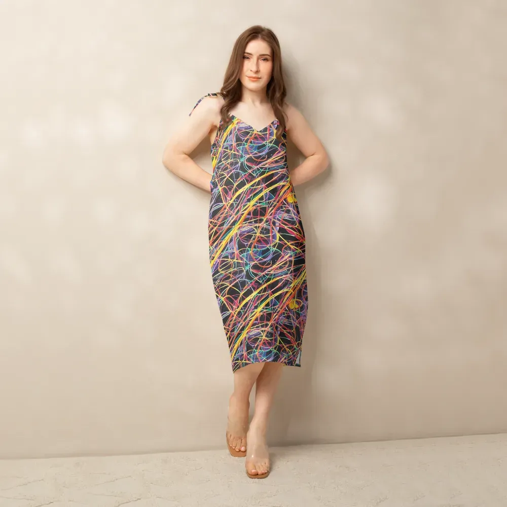 Acconci Twirl on Slip Dress — Front