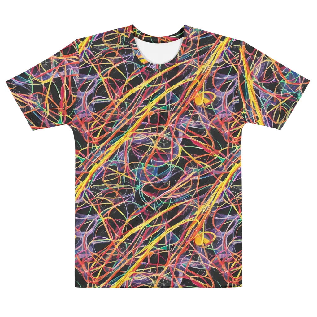 Acconci Twirl on Men's Cotton Crew Neck T-Shirt — Front