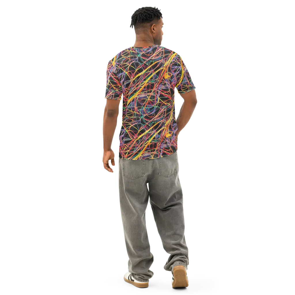 Acconci Twirl on Men's Cotton Crew Neck T-Shirt — Back