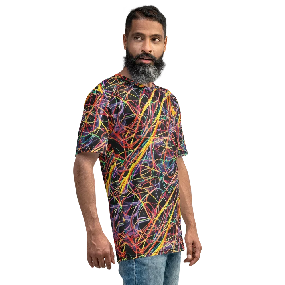 Acconci Twirl on Men's Crew Neck T-Shirt — Right