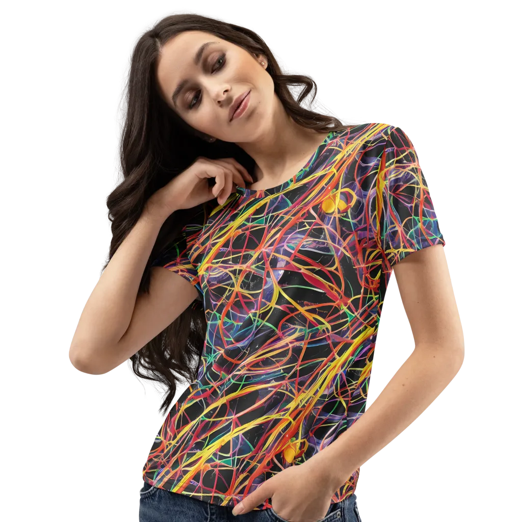 Acconci Twirl on Women's Crew Neck T-Shirt — Left Front
