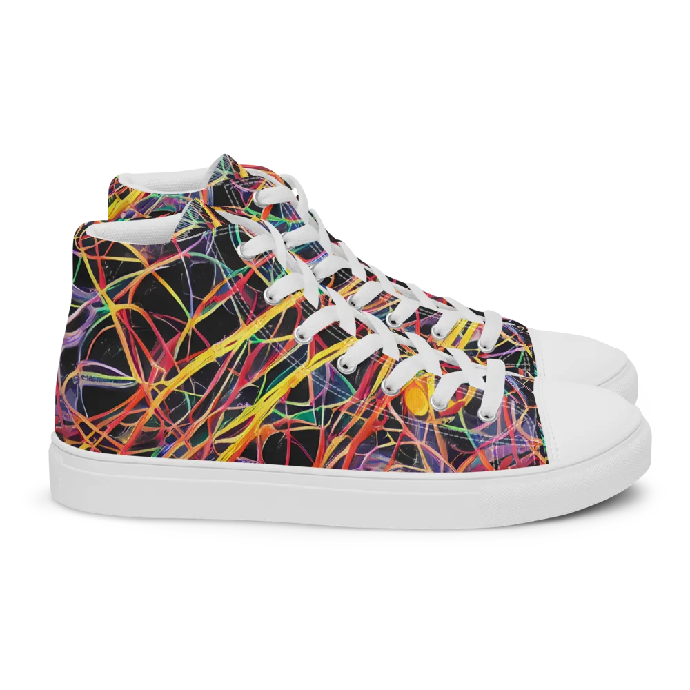Acconci Twirl on Women's High Top Canvas Shoes — Right