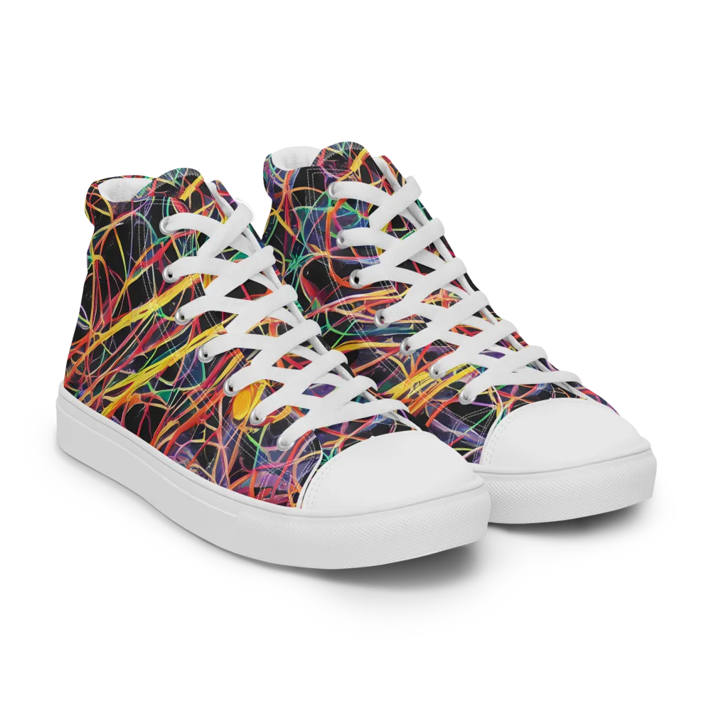 Acconci Twirl on Women's High Top Canvas Shoes — Right Front