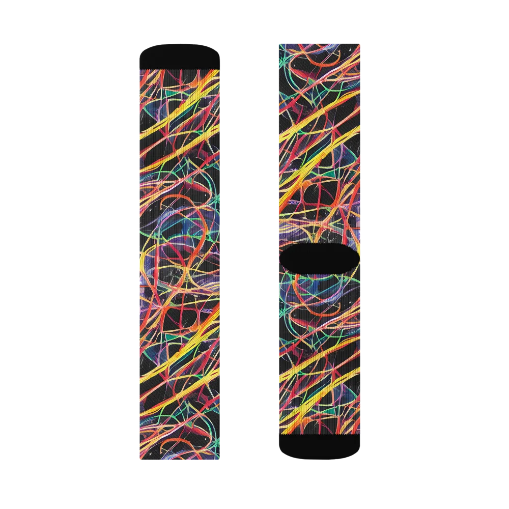 Acconci Twirl on Socks — Left Sock