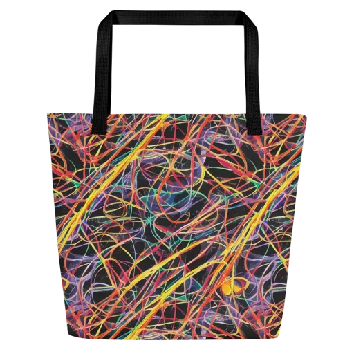 Acconci Twirl on a Large Tote Bag W/ Pocket