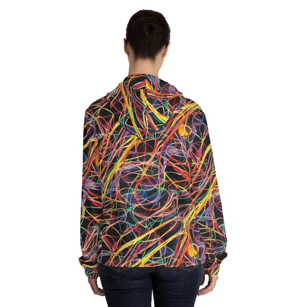 Acconci Twirl on Women's Full-Zip Hoodie — Back On Person