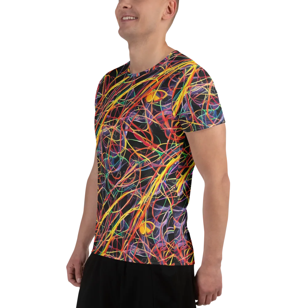 Acconci Twirl on Men's Athletic T-Shirt — Left