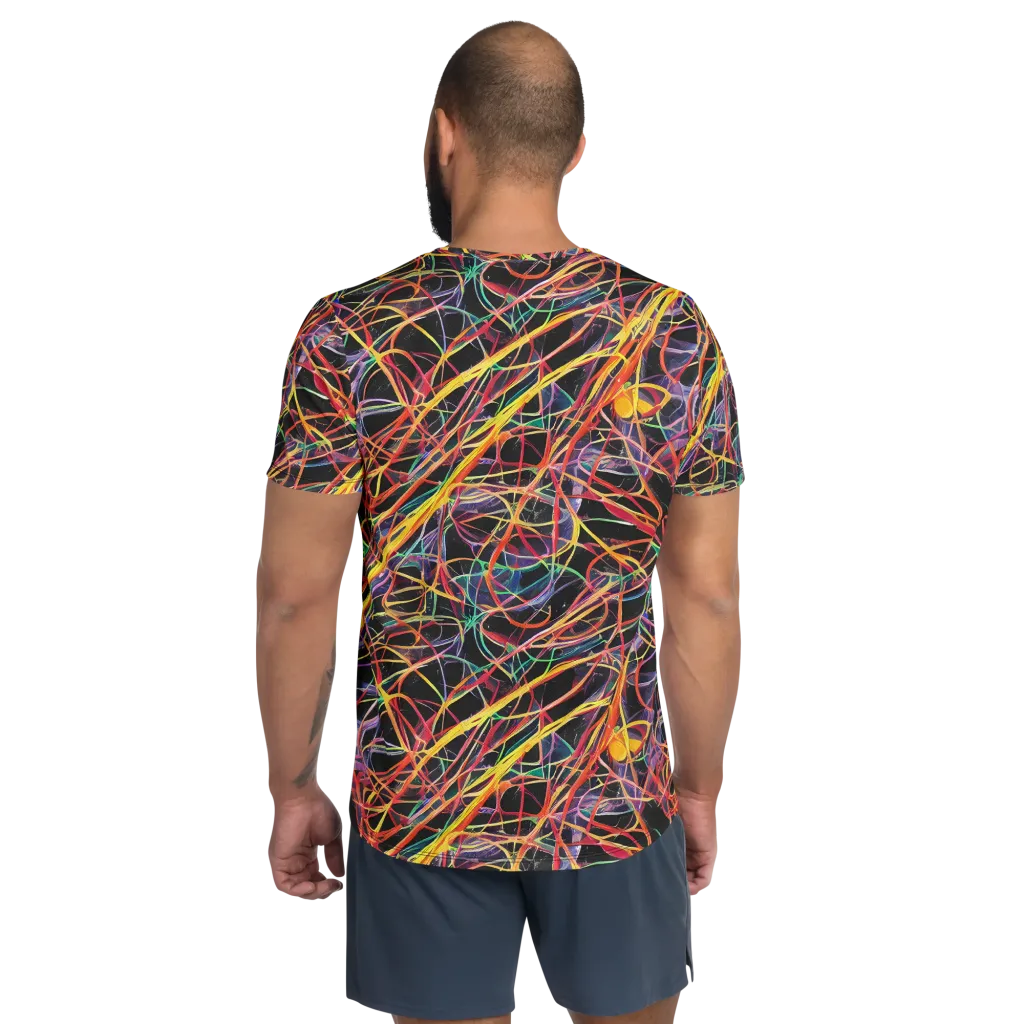 Acconci Twirl on Men's Athletic T-Shirt — Back