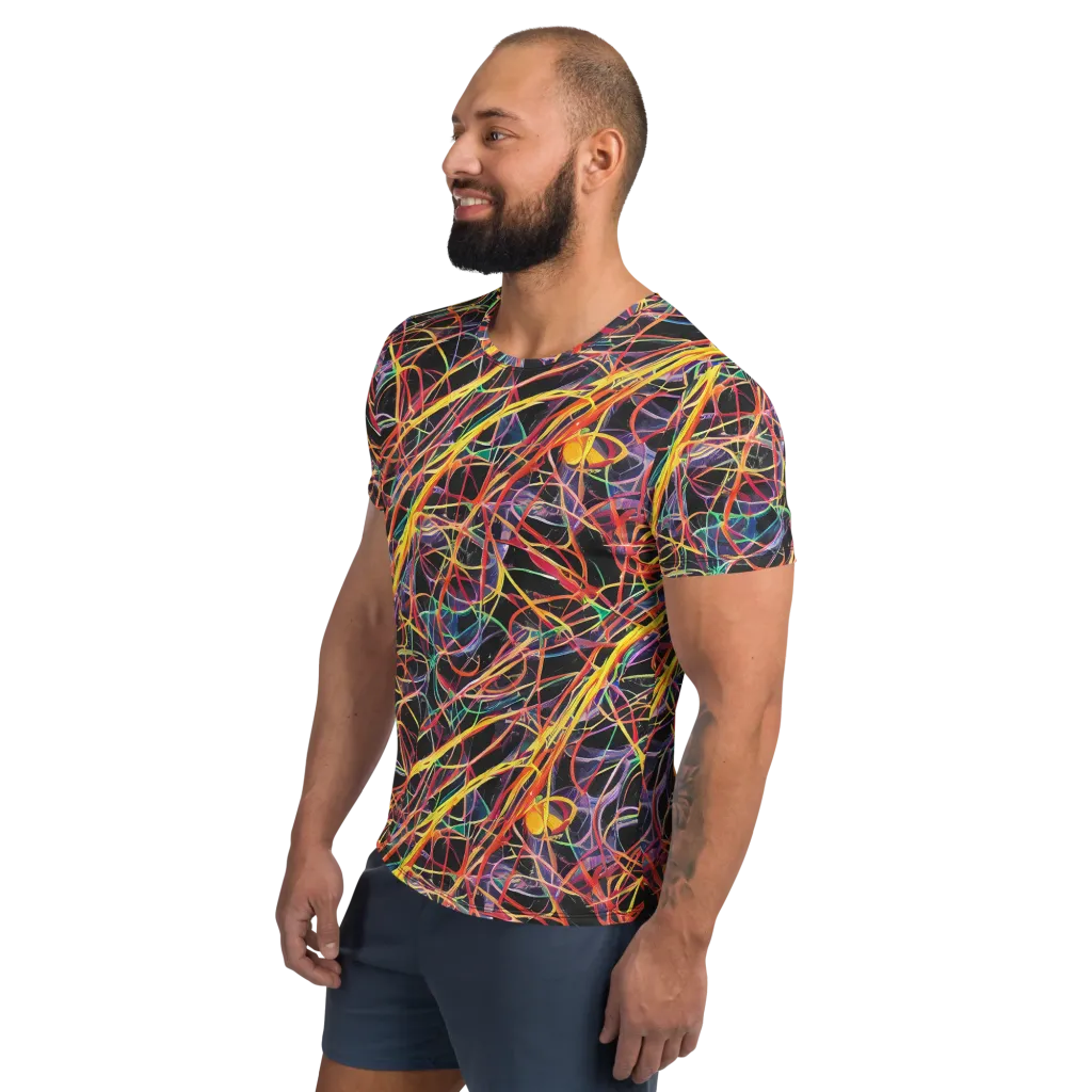 Acconci Twirl on Men's Athletic T-Shirt — Left