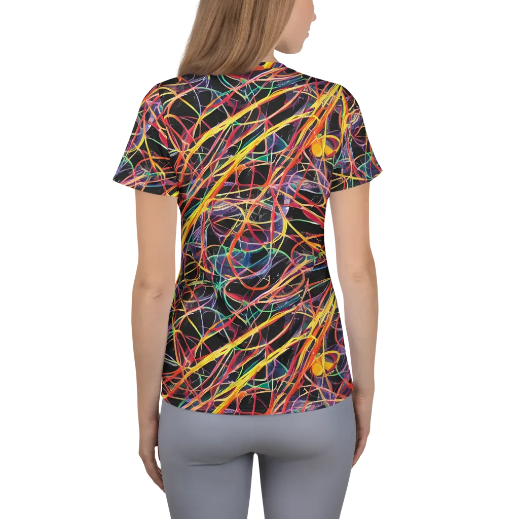 Acconci Twirl on Women's Athletic T-Shirt — Back