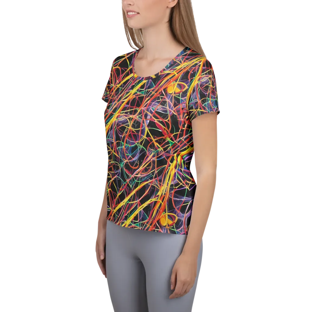 Acconci Twirl on Women's Athletic T-Shirt — Left