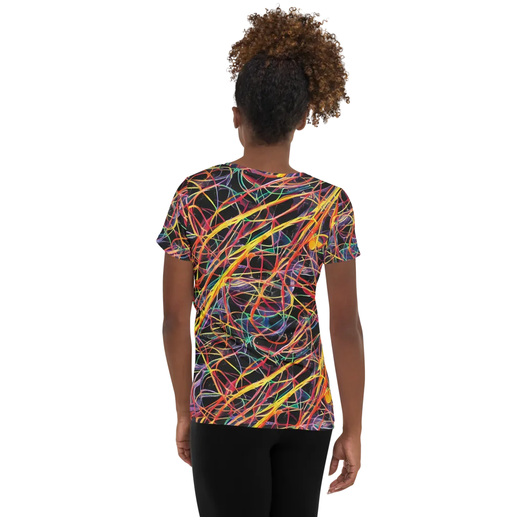 Acconci Twirl on Women's Athletic T-Shirt — Back